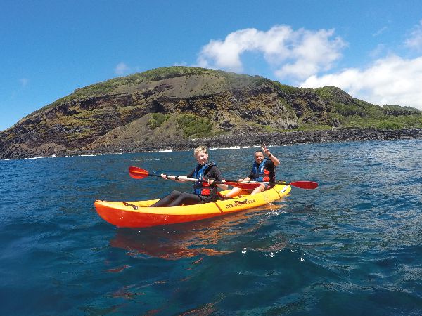 kayak de mer en famille aux Açores